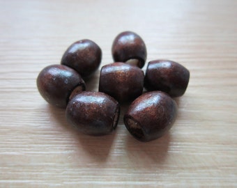 6PCS mini wood Dreadlock beads wooden dread Making Jewelry Accessories about 5mm hole