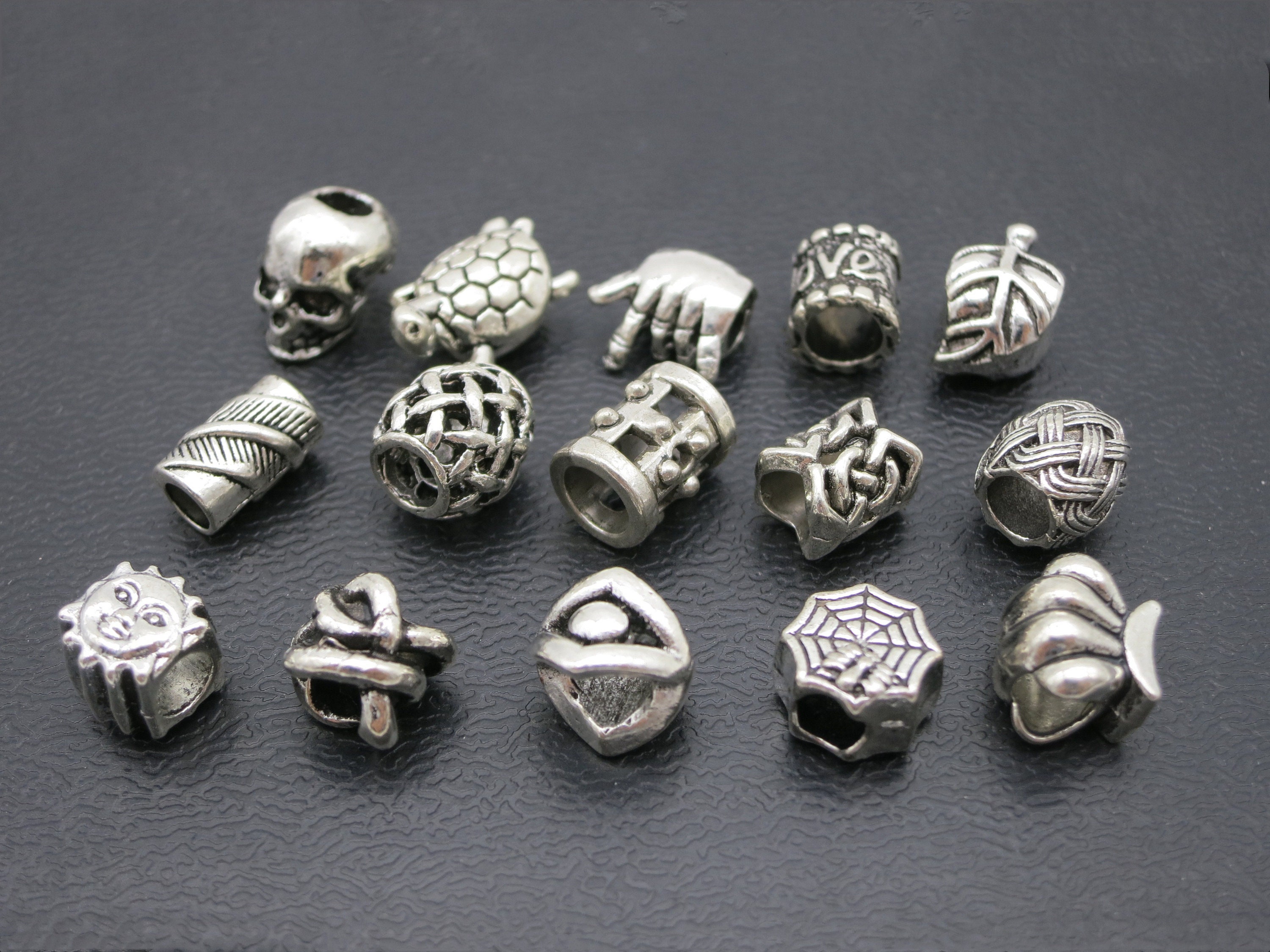 15PCS Mix Silver Dreadlock Beads Dread Hair Braid Jewelry - Etsy