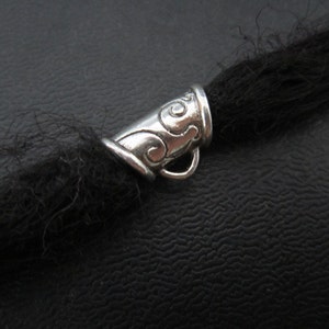 5PCS Silver  Dreadlock beads dread Jewelry Making Accessories 5.5mm hole