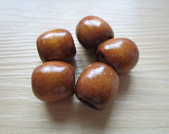 5PCS wood Dreadlock beads wooden dread Making Jewelry Accessories about 7mm hole