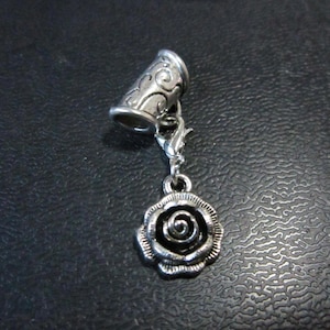 1PC Silver Dreadlock beads DIY dread Jewelry Making Accessories 5.5mm hole