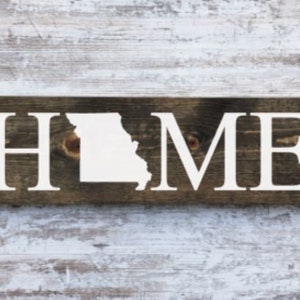 Missouri Home Sign. Missouri Home Decor. Missouri Home Poster. Reclaimed wood. Missouri Wall Art. Missouri Home Blocks. MO