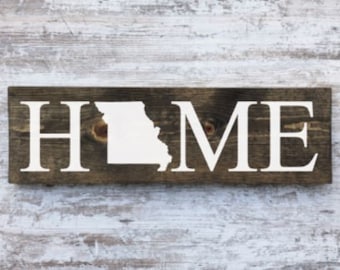 Missouri Home Sign. Missouri Home Decor. Missouri Home Poster. Reclaimed wood. Missouri Wall Art. Missouri Home Blocks. MO