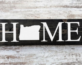 Oregon Home Sign. Oregon Home Decor. Oregon Home Poster. Reclaimed wood. Oregon Wall Art. Oregon Home Blocks