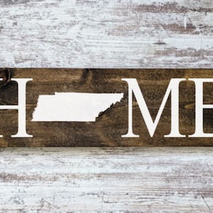 Tennessee Home Sign. Tennessee Home Decor. Tennessee Home Poster. Reclaimed wood. Tennessee Wall Art. Tennessee Home Blocks