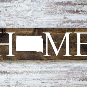 South Dakota Home Sign. South Dakota Home Decor. South Dakota Home Poster. Reclaimed wood. South Dakota Wall Art. South Dakota Home Blocks.