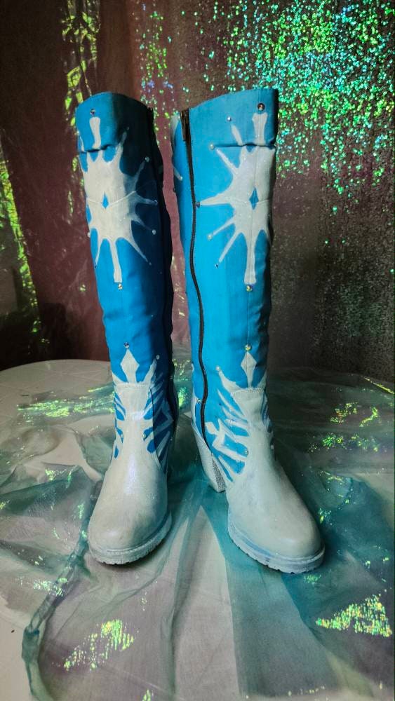 Elsa Boots Cosplay Frozen 2 Boots Etsy