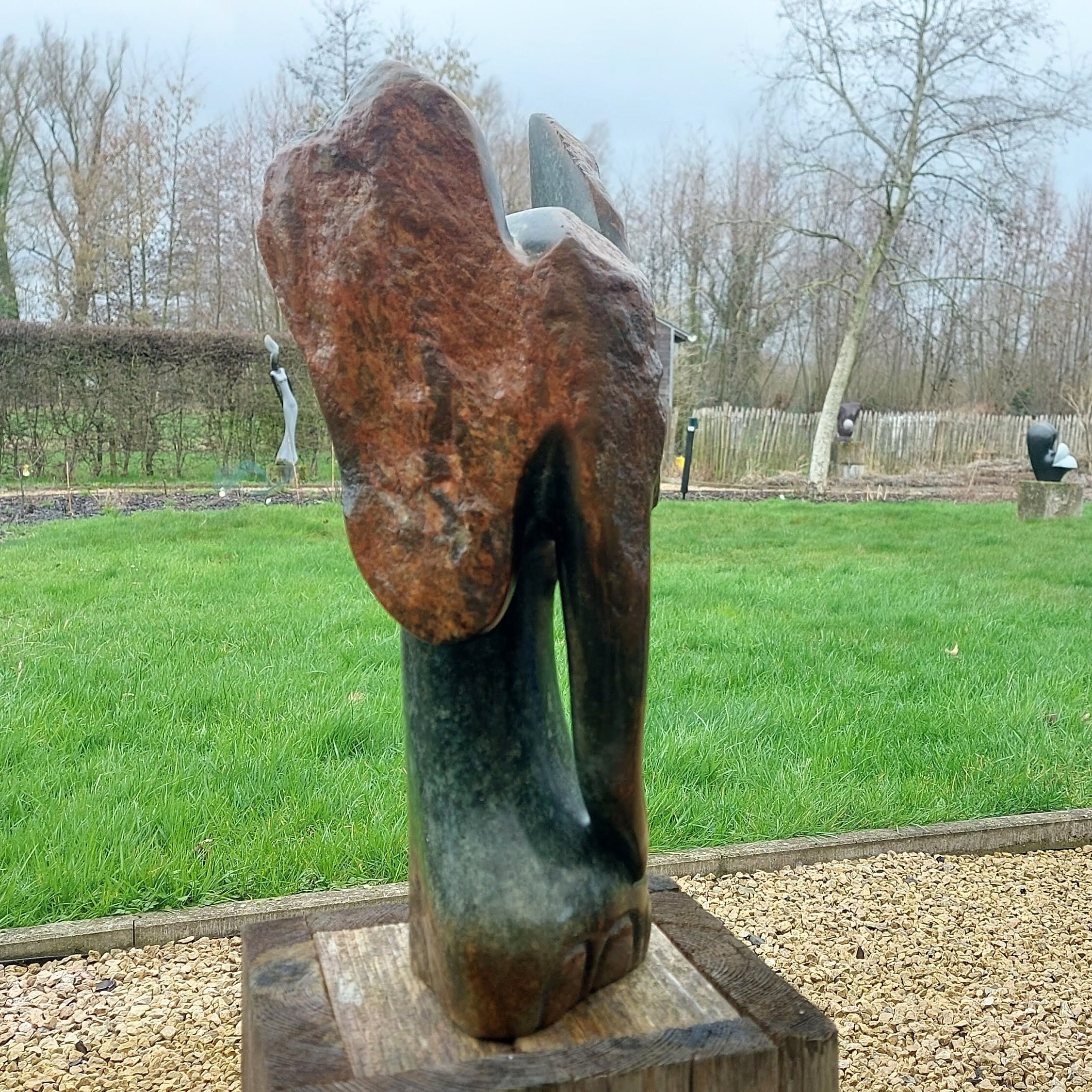 ＊　アフリカ　ショナ彫刻　＊ 本物のアフリカ美術、ショナ族の彫刻、織り手、ジンバブエの部族