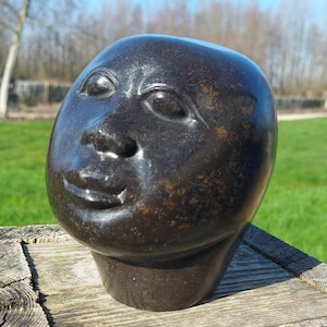 ＊　アフリカ　ショナ彫刻　＊ 本物のアフリカ美術、ショナ族の彫刻、美しい女性、ジンバブエの