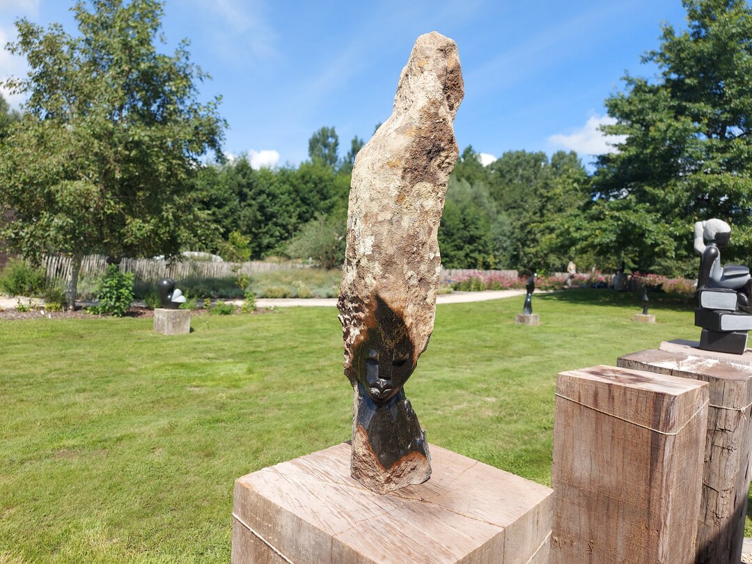 Stone Face Statue Rock Face Handcrafted Sculpture Fairtrade Etsy Canada