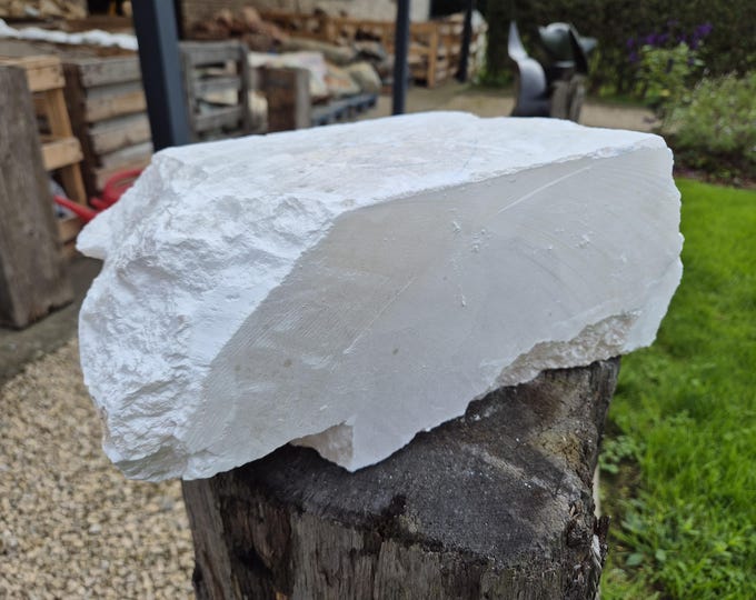 Translucent Whitestone White Translucent Alabaster, Spanish Rock, Approx. 13 Kg, White ...