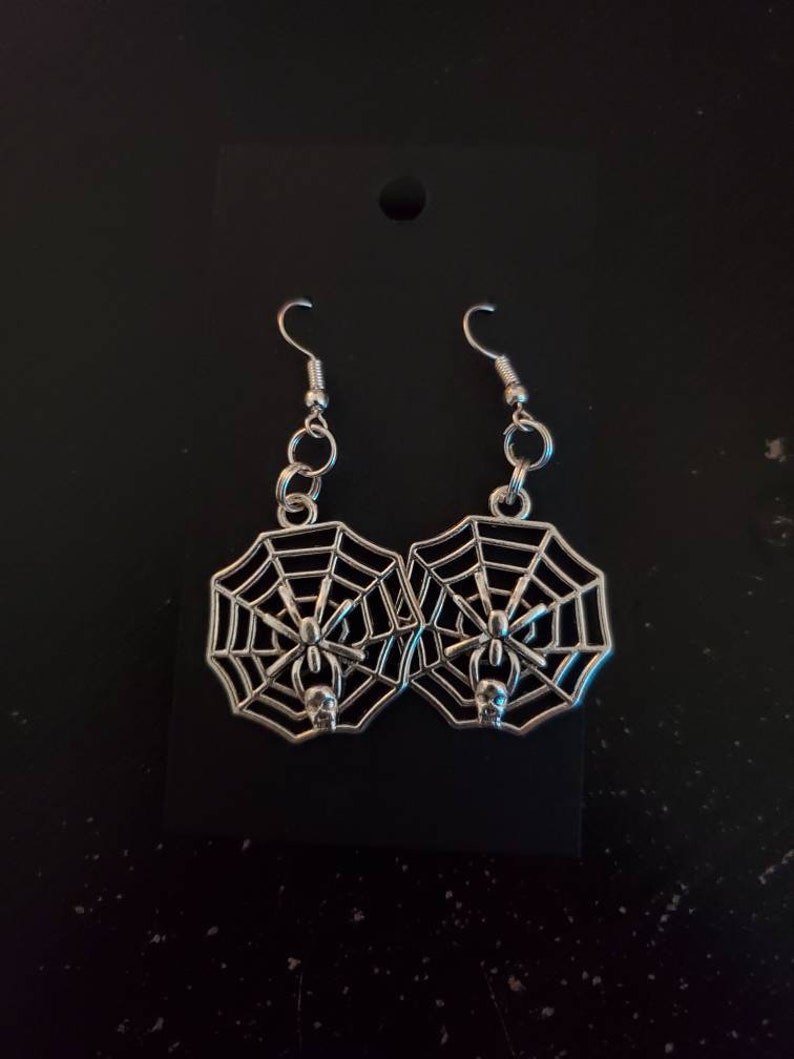 Spindly Spider Earrings