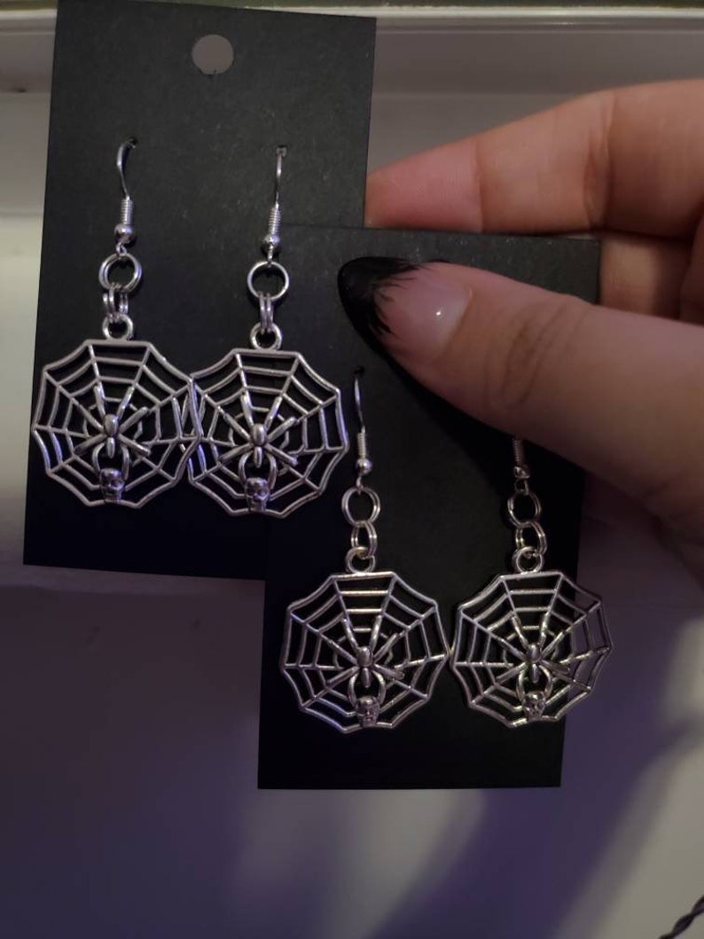 Spindly Spider Earrings