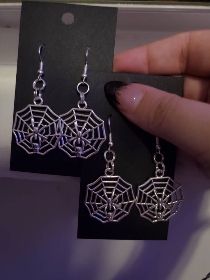 Spindly Spider Earrings