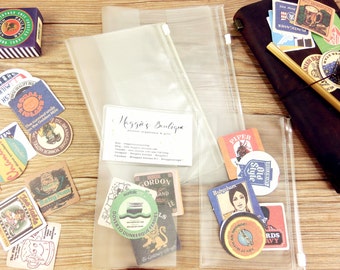 Special size B6, Fieldnotes(Pocket size), A5, A6 , Cahier size TN Pvc Zip Pouch,Card Holder, Midori Travelers Notebook, MTN zip pocket