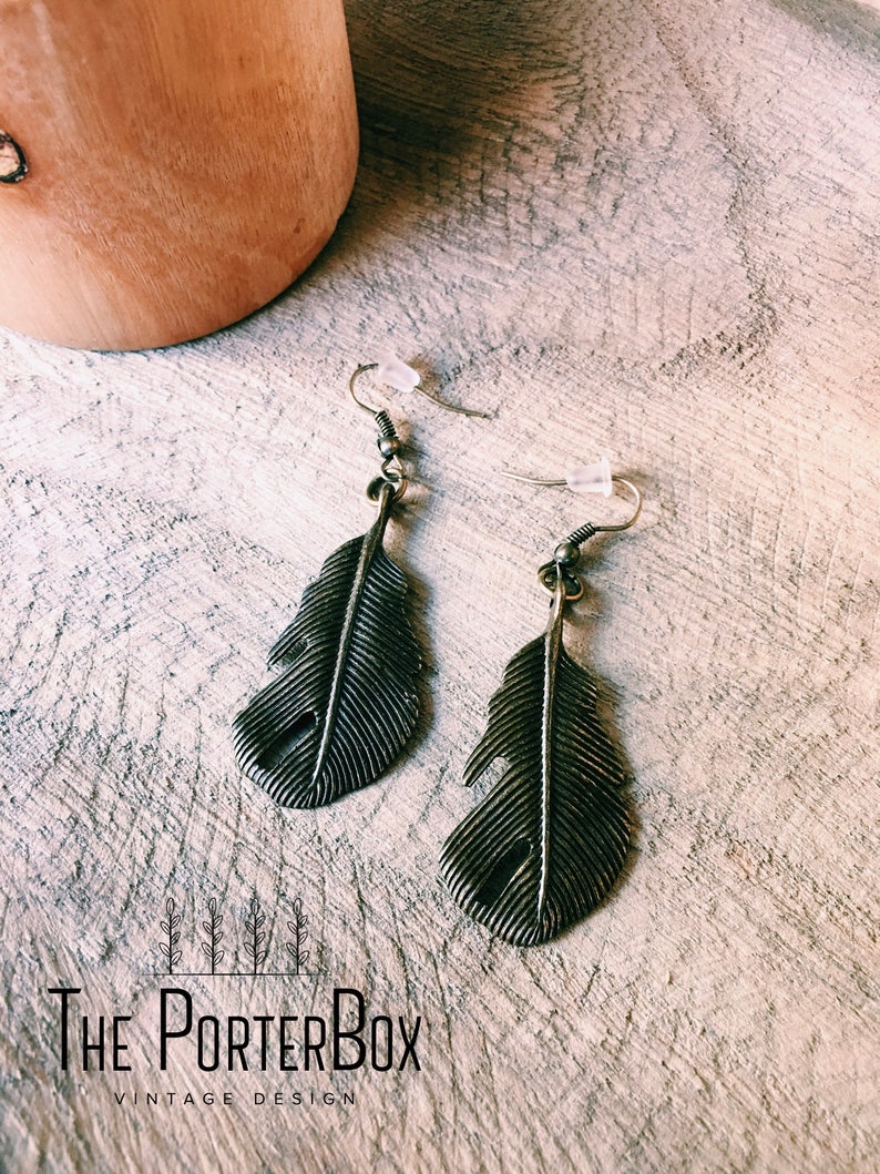 Drop Earrings Summer Earring Long Earrings Hippie Earrings Feather Earrings Mint Earrings Boho Jewelry Boho Earrings Dangle Earrings