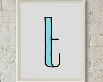 Monogram Printable 11x14 Art Print Digital Download Art B Print Letter B Instant Download Minimalist Poster B Monogram Dorm Wall Art
