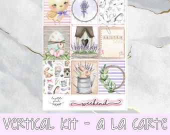 New* Easter week I A la carte planner sticker kit for vertical planners, A5 wide and Standard vertical, functional and decorative , book