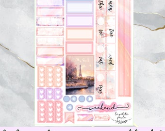 Blooming in Paris kit - Planner Sticker kit Bundle and set for HOBONICHI COUSIN A5, Jibun B6 and Wonderland B6, choose planner, hobo cousin