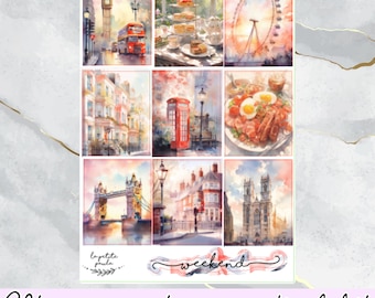 Afternoon tea kit I A la carte planner sticker kit for vertical planners, A5 wide and Standard vertical, functional and decorative stick