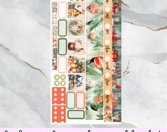 Christmas night - Hobonichi Weeks Kit - HB64 - Hobonichi weeks sticker kit, sticker set, functional planner decor for hobo and fauxhobo