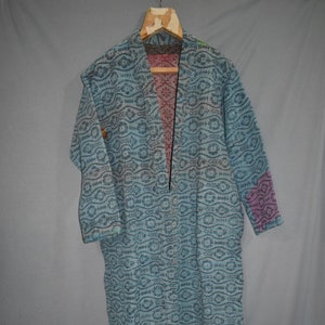 Bath Robe,100/% Cotton Vintage Kantha Patchwork Handmade Kantha Stitch Robe,Cotton Kimono,Swim Wear,Night Wear Free Size,Winter Jacket