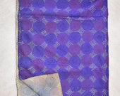 gorgeous handmade vintage indian silk circular kantha scarf reversible Dupatta stole silk shawl ART-SH01