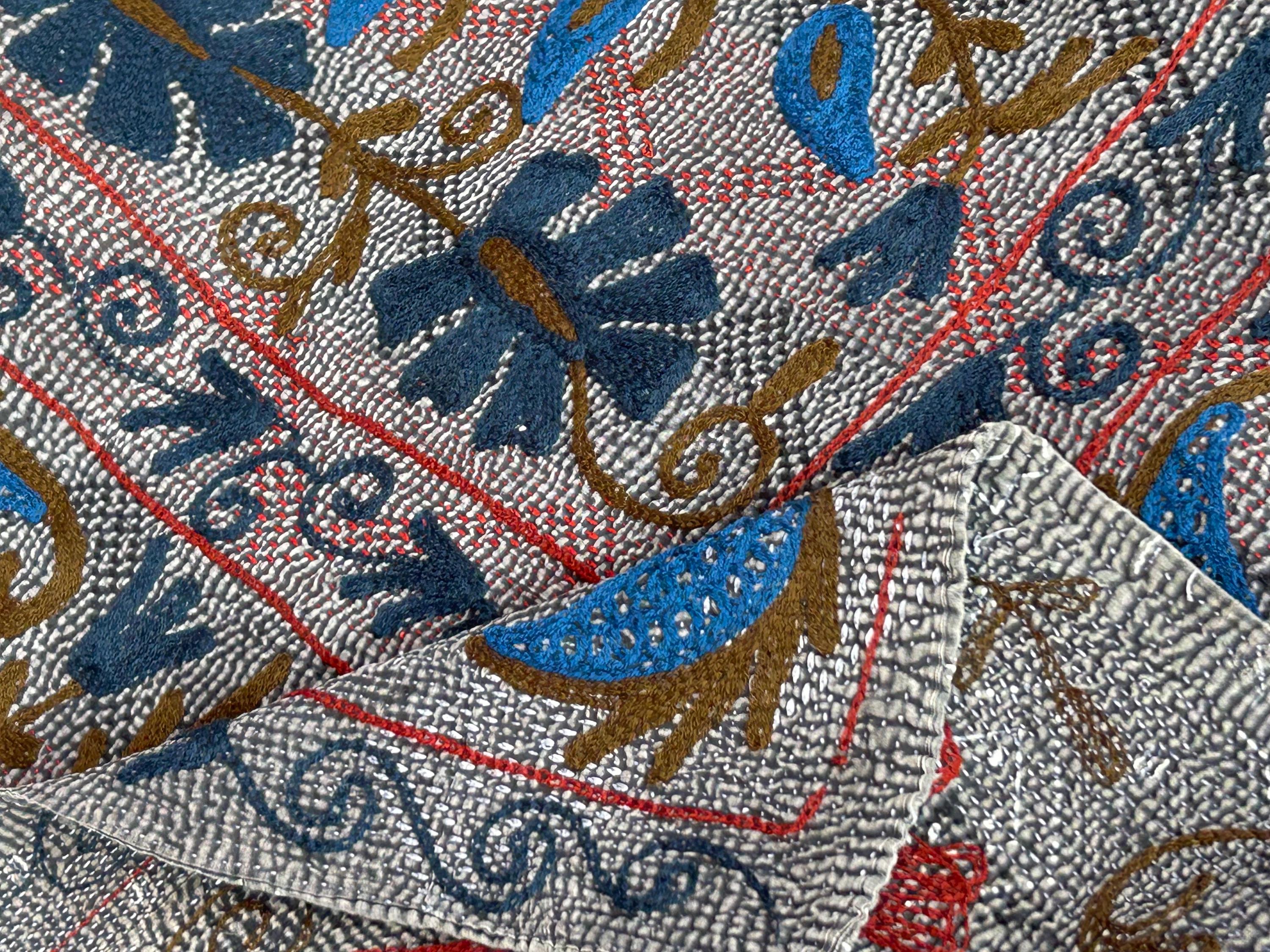 スザニ刺繍ヴィンテージカンタキルト by artisanofrajasthan R113