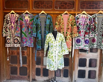 Kantha Kimono jacket,Suzani Robe,Patchwork, Boho Wear, Kantha Coat, Handmade, Kantha Ladies, New Coat By artisanofrajasthan