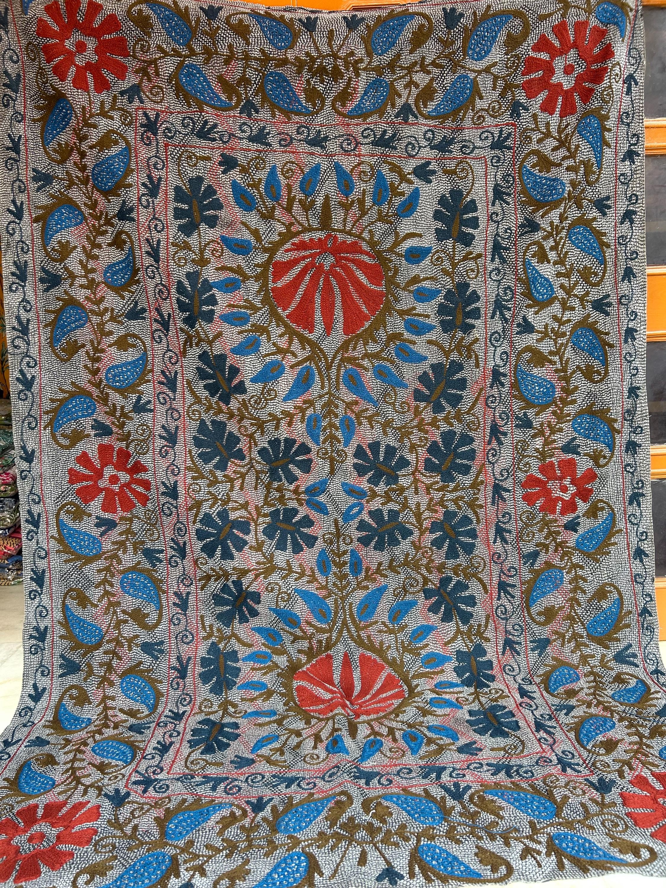 スザニ刺繍ヴィンテージカンタキルト by artisanofrajasthan R113