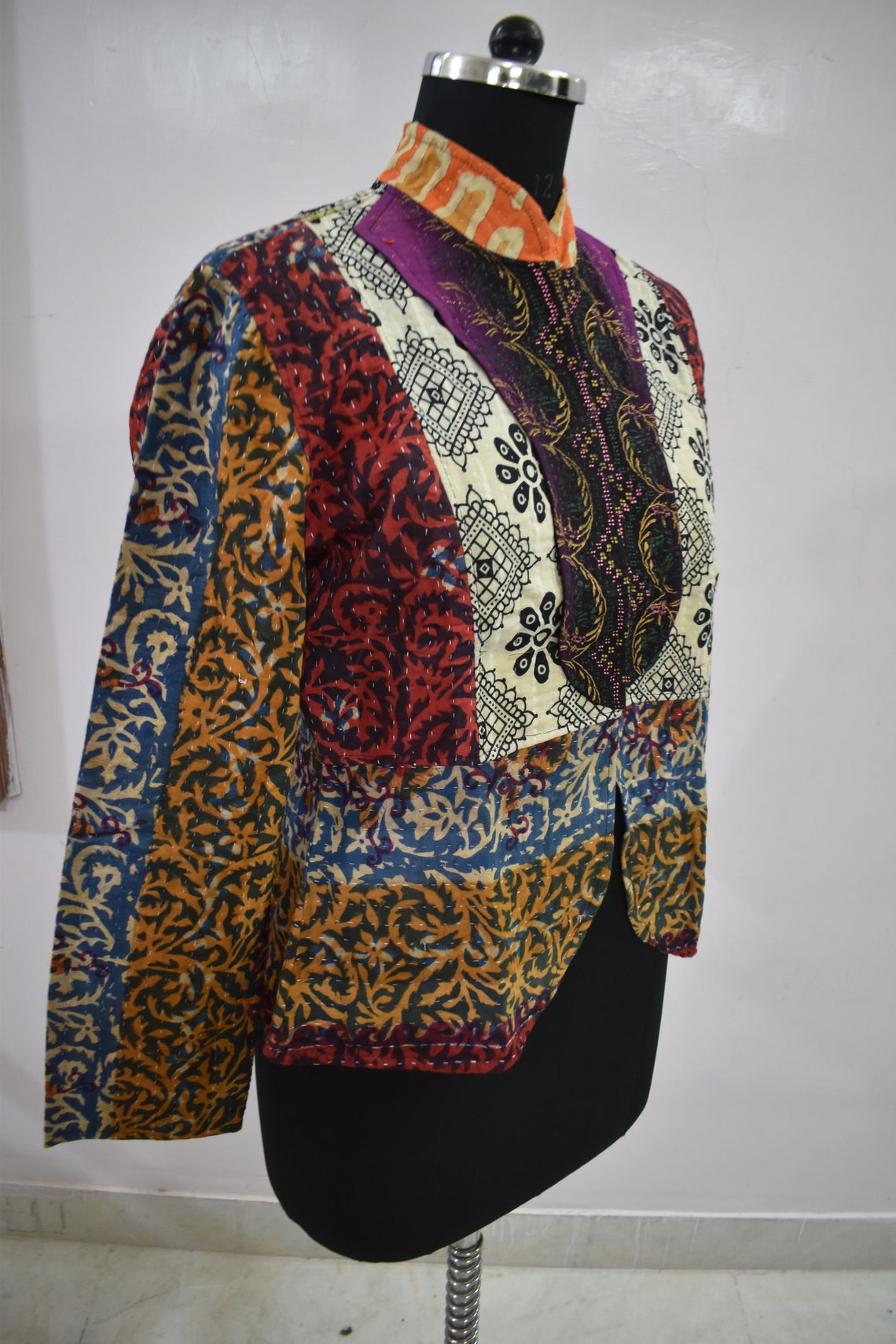 Kantha Vintage Jacket cottan khanta patchwork jackets By | Etsy
