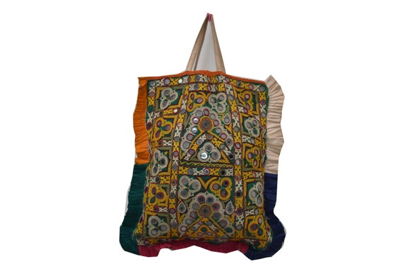 bag / woman bag / mirror work bag Tribal bag Vint
