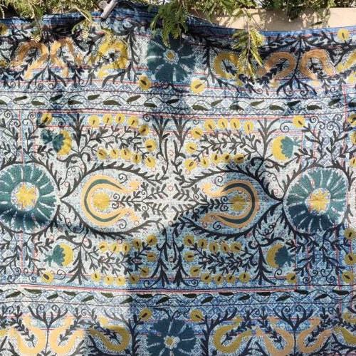 Suzani Ajarakh kantha Embroidery Kantha Quilt hotsell Blanket Bedspread Kantha Throw