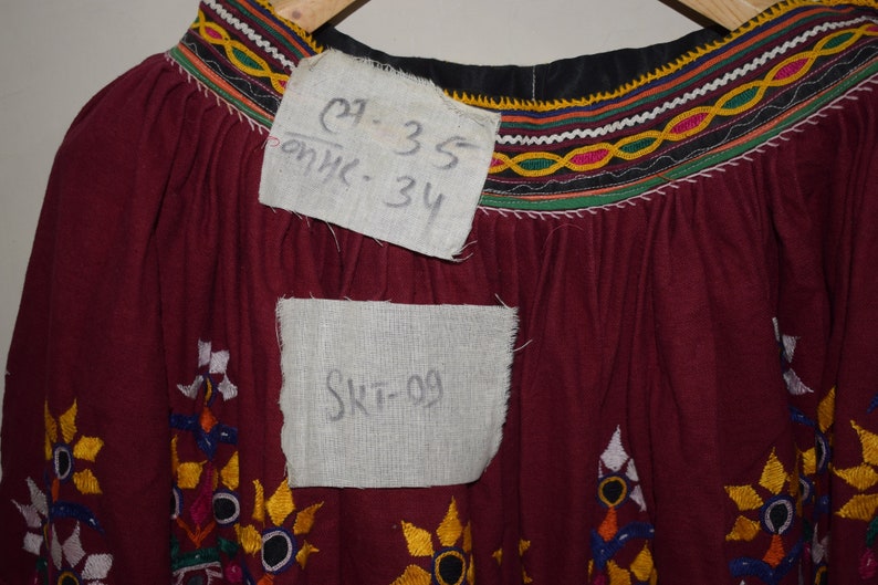 Antique Handmade Tribal Kutchi Skirts Vintage Embroidered Indian Belly Dance Skirt SKT09