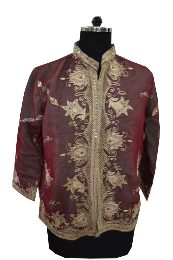 Vintage Jacket Embroidered Short Coat