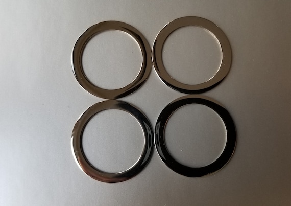 Stainless Steel Round Washer Donut Pendant 32mm Necklace Pendant