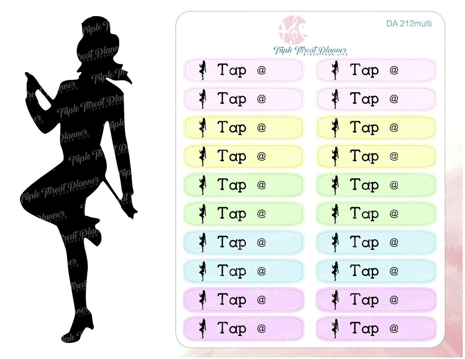 Tap Dance Class Stickers Etsy