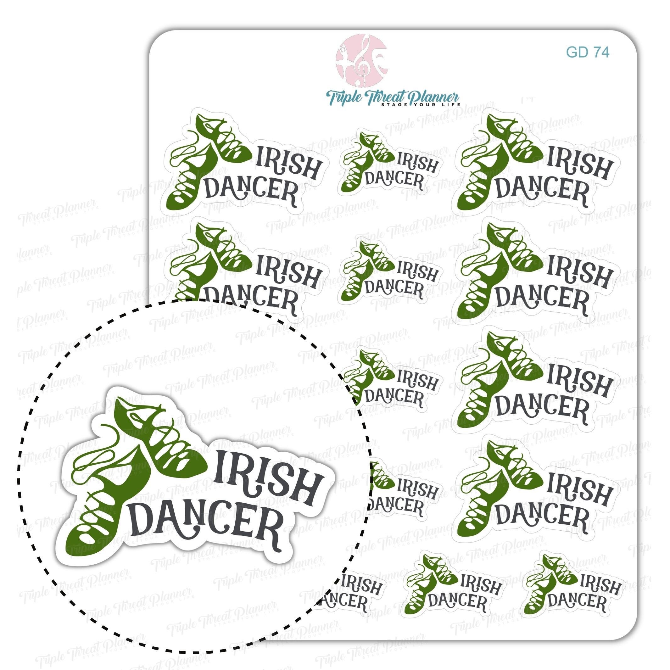 Irish Dance Class Stickers Irish Dancer Etsy 日本