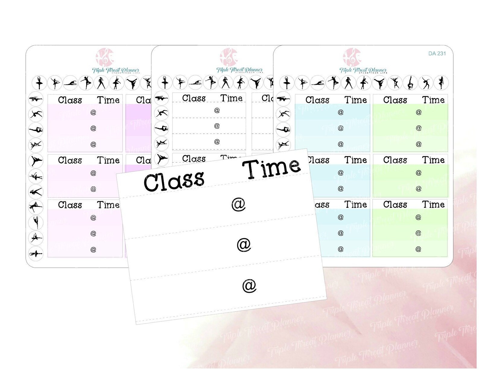 Multiple Dance Class Stickers Ballet Tap Jazz Modern Lyrical Etsy