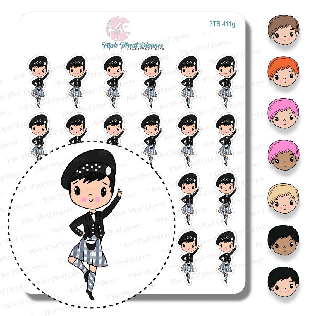 Dance Class Stickers Highland Etsy