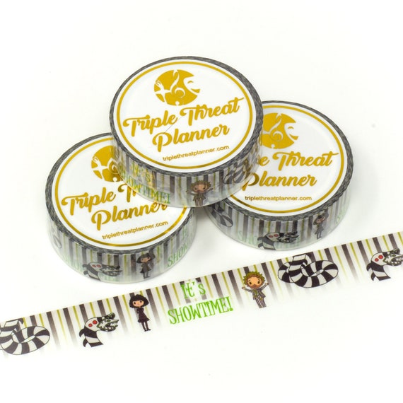 Broadway Musical Beetlejuice Inspired Japanese Masking Tape Etsy