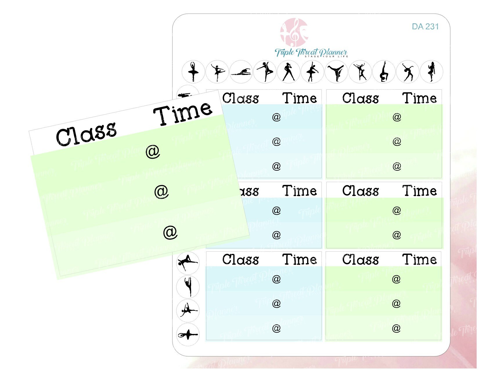 Multiple Dance Class Stickers Ballet Tap Jazz Modern Lyrical Etsy