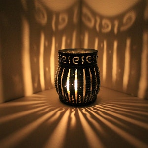 Create Luminary, candle holder, tea light, patio light, garden light, lantern, luminary, deck light, deck luminary