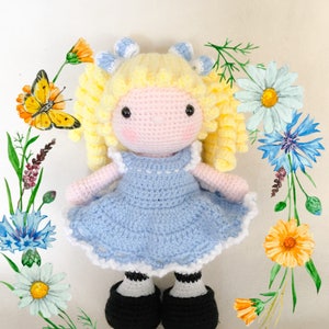 Sweet Noa - Alice in Wonderland - Amigurumi doll - Crochet Toy