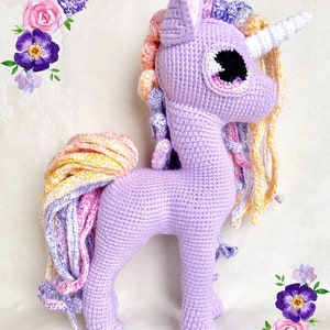 Comet the Unicorn Rainbow Unicorn Rainbow Pony image 3