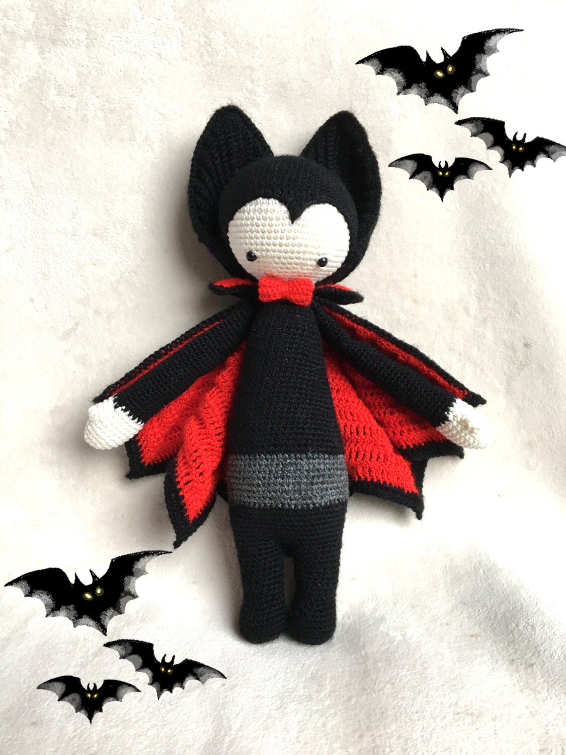 VAMPIRE BAT VLAD by Lalylala Pattern/ Amigurumi Doll/ Crochet Toy