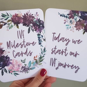 FIV Milestone Cards Fertilité Conception Cadeau Photo prop