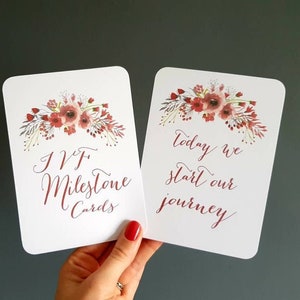 FIV Milestone Cards Fertilité Conception Cadeau Photo prop