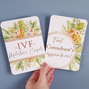 Ananas IVF Milestone Cards Fertilité Conception Cadeau Photo accessoire