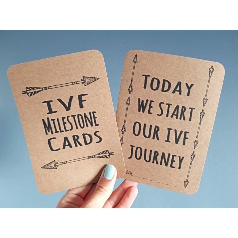 IVF Milestone Cards Fertility Conception Gift Photo Prop - Etsy